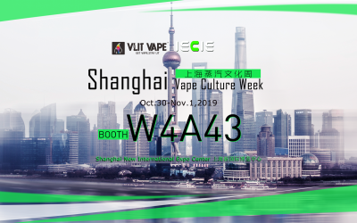 Invitation of Shanghai Vape Culture Week 2019 (10.30–11.1)